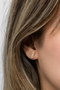 Heliophilia Silver Pendientes de Plata de Ley 925 con Recubrimiento de Oro y Circón